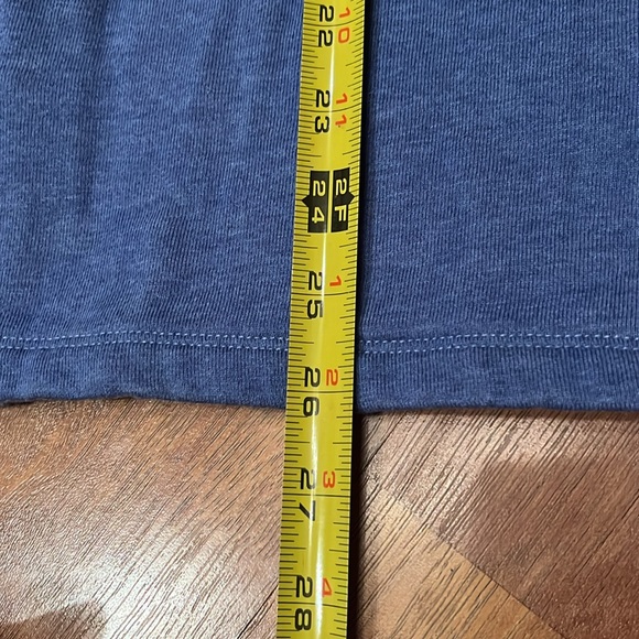 Like new Talbots fleece lined rolled neck blue sweater with gold buttons - Picture 7 of 16